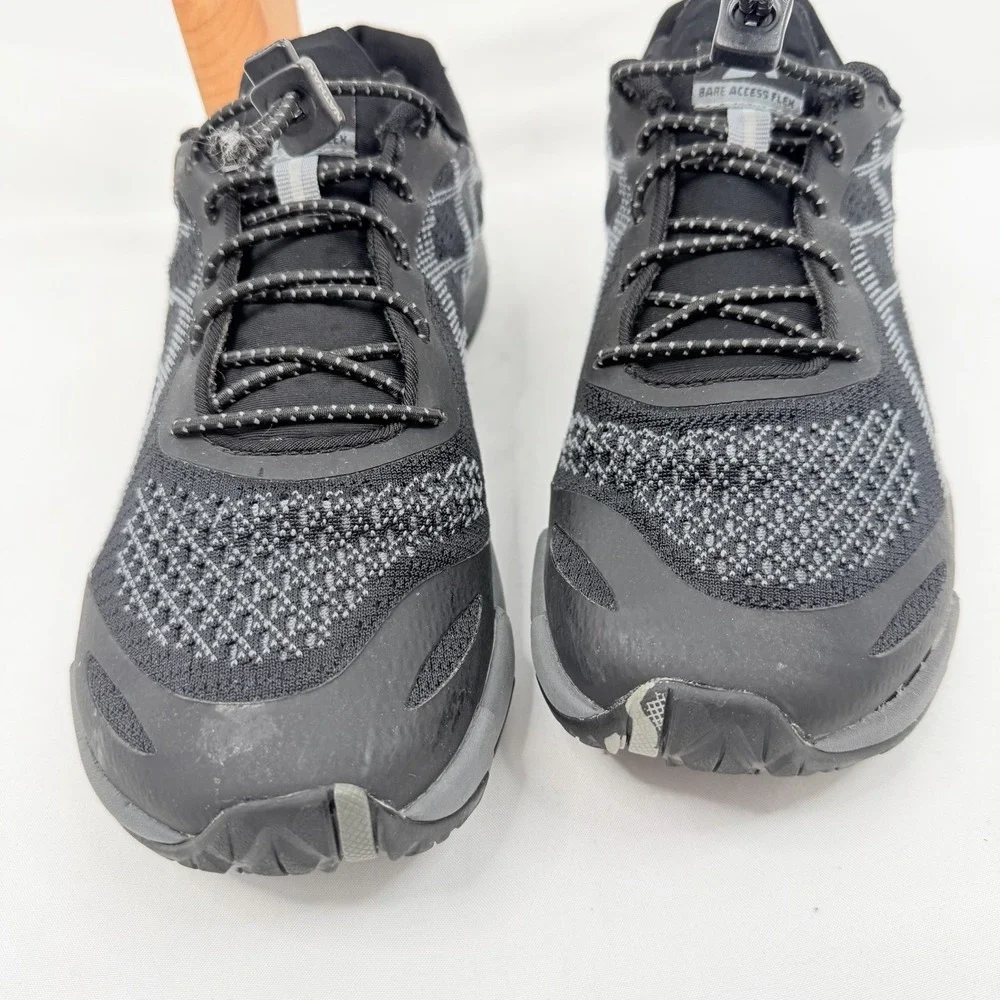 Merrell Bare Access Flex Trail Running Shoes Size 9.5 Black Gray J12608‎